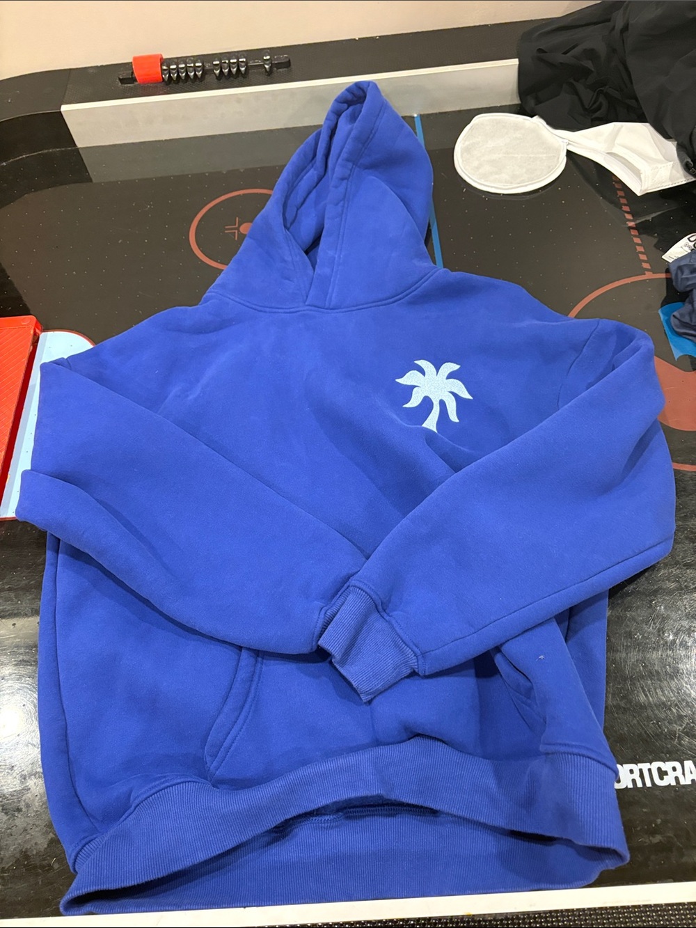 Blue Palm Graphic Hoodie - Unbranded